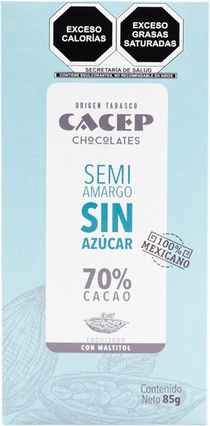 Cacep, Barra de Chocolate 70% S/A, 85g