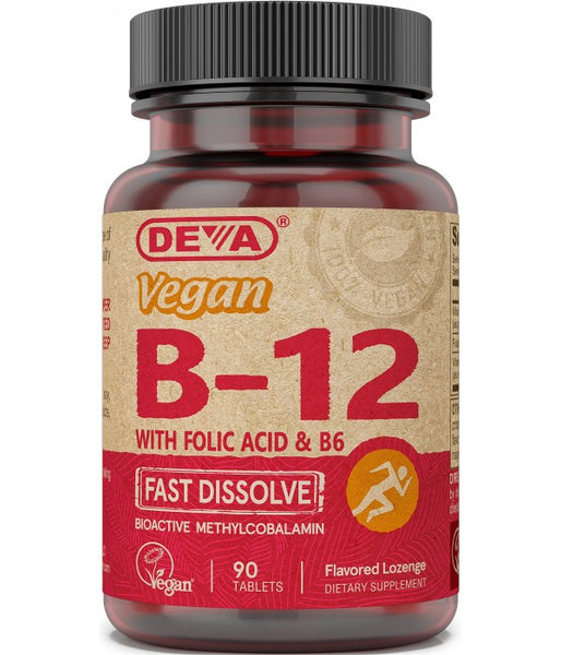 Deva, Vitamina B12, 1000 mcg, Metilcobalamina, 90 Tab