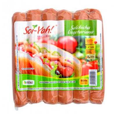 Alimentos Colpac, Salchicha Vegetariana, 500g