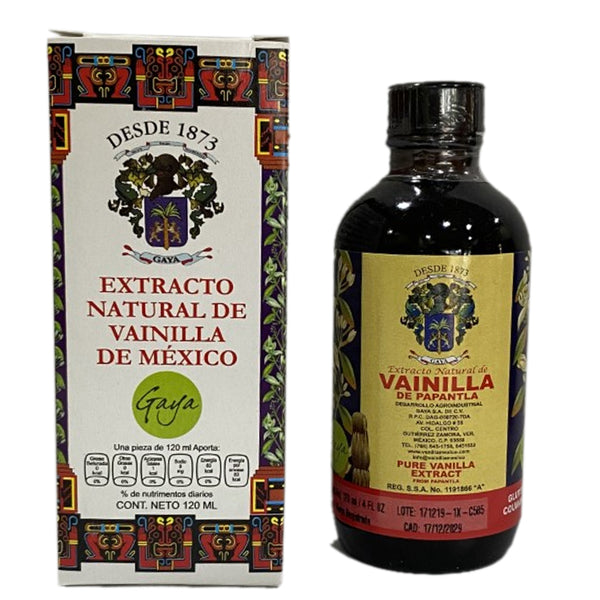 Gaya, Extracto de Vainilla Natural, 120 ml
