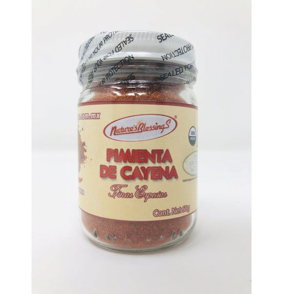 Nature's Blessing, Pimienta Cayena Orgánica, 60g