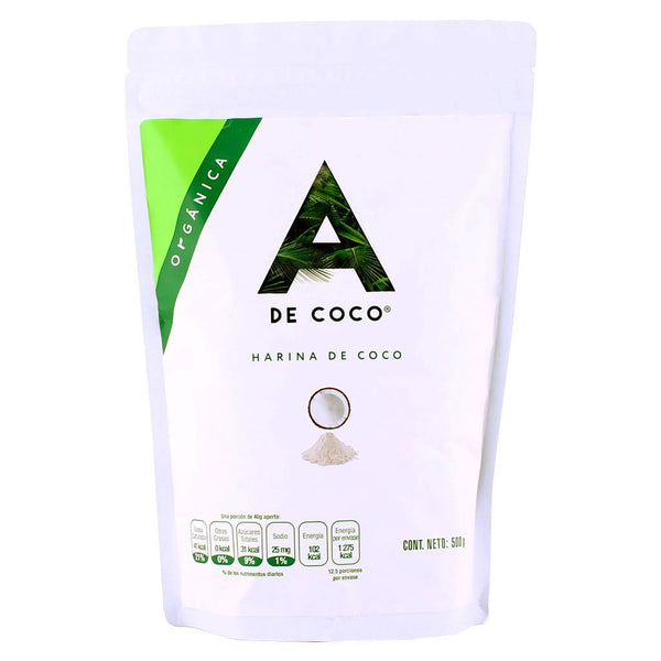 A de Coco, Harina de Coco Orgánica, 500g