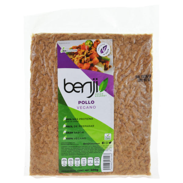 Benji, Pollo Vegano de Proteína de Soya, 400g