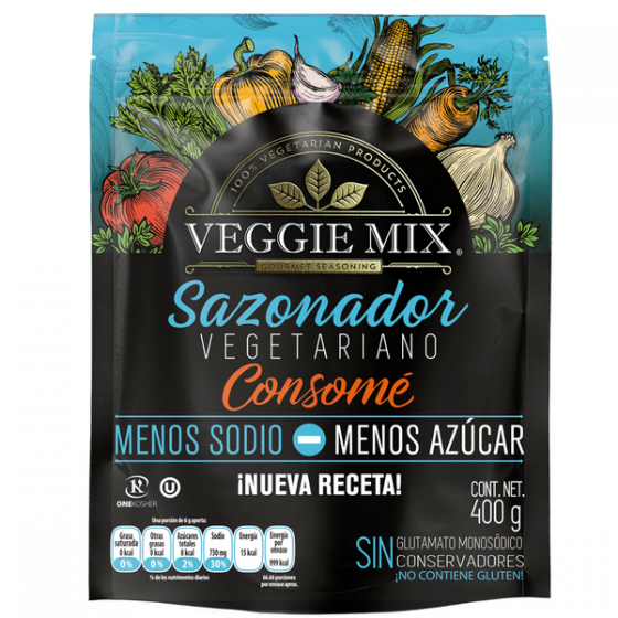 Veggie Mix, Consomé Sazonador Vegetariano, 400g