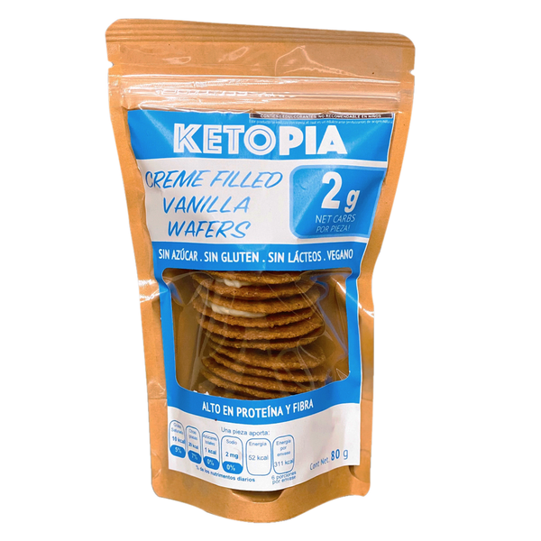 Ketopia, Creme Filled Vanilla Wafer, 110g