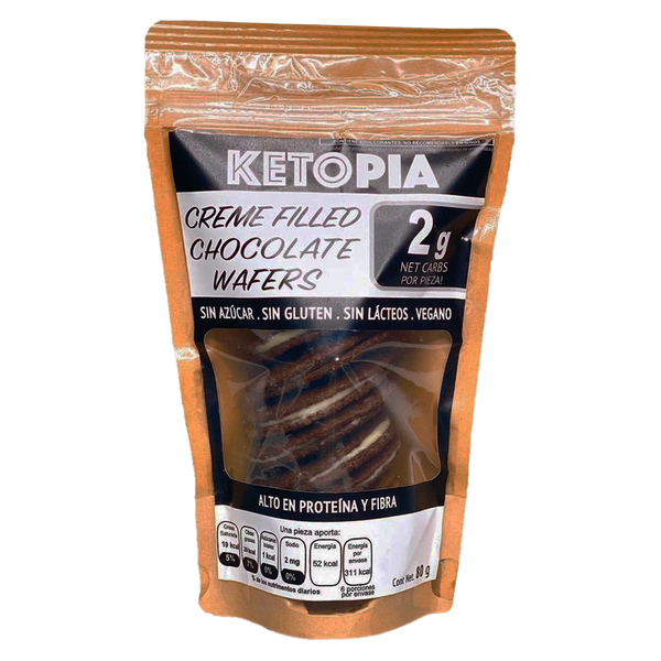 Ketopia, Creme Filled Chocolate Wafer, 110g