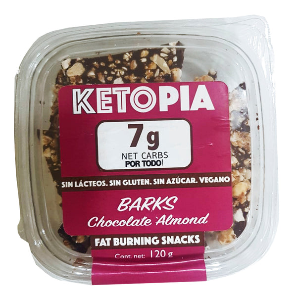 Ketopia, Chocolate Almond Barks, 120g