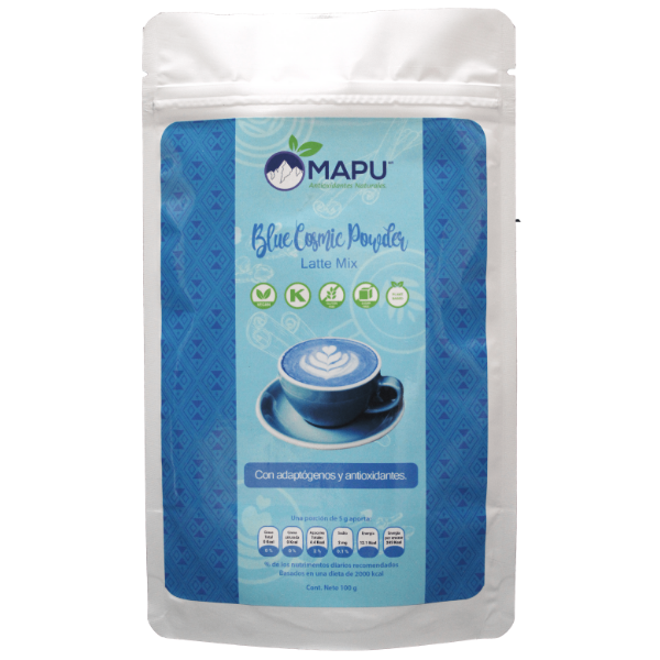 Mapu, Blue Cosmic Powder, Latte Mix, 100g