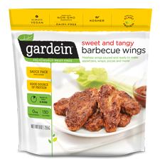 Sweet and Tangy Barbecue Wings, Gardein, 250g