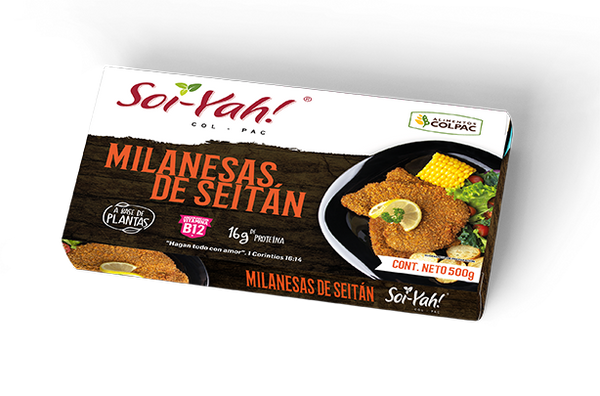 Alimentos Colpac, Milanesas de Seitan, 500g